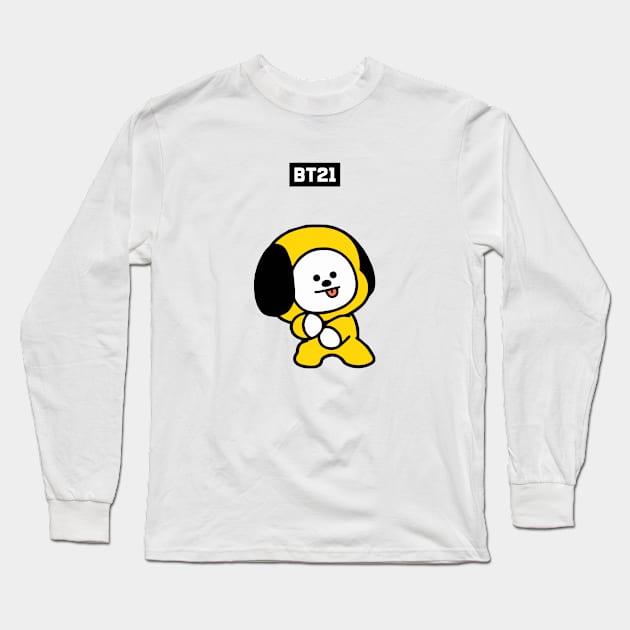 bt21 bts exclusive design 76 Long Sleeve T-Shirt by Typography Dose